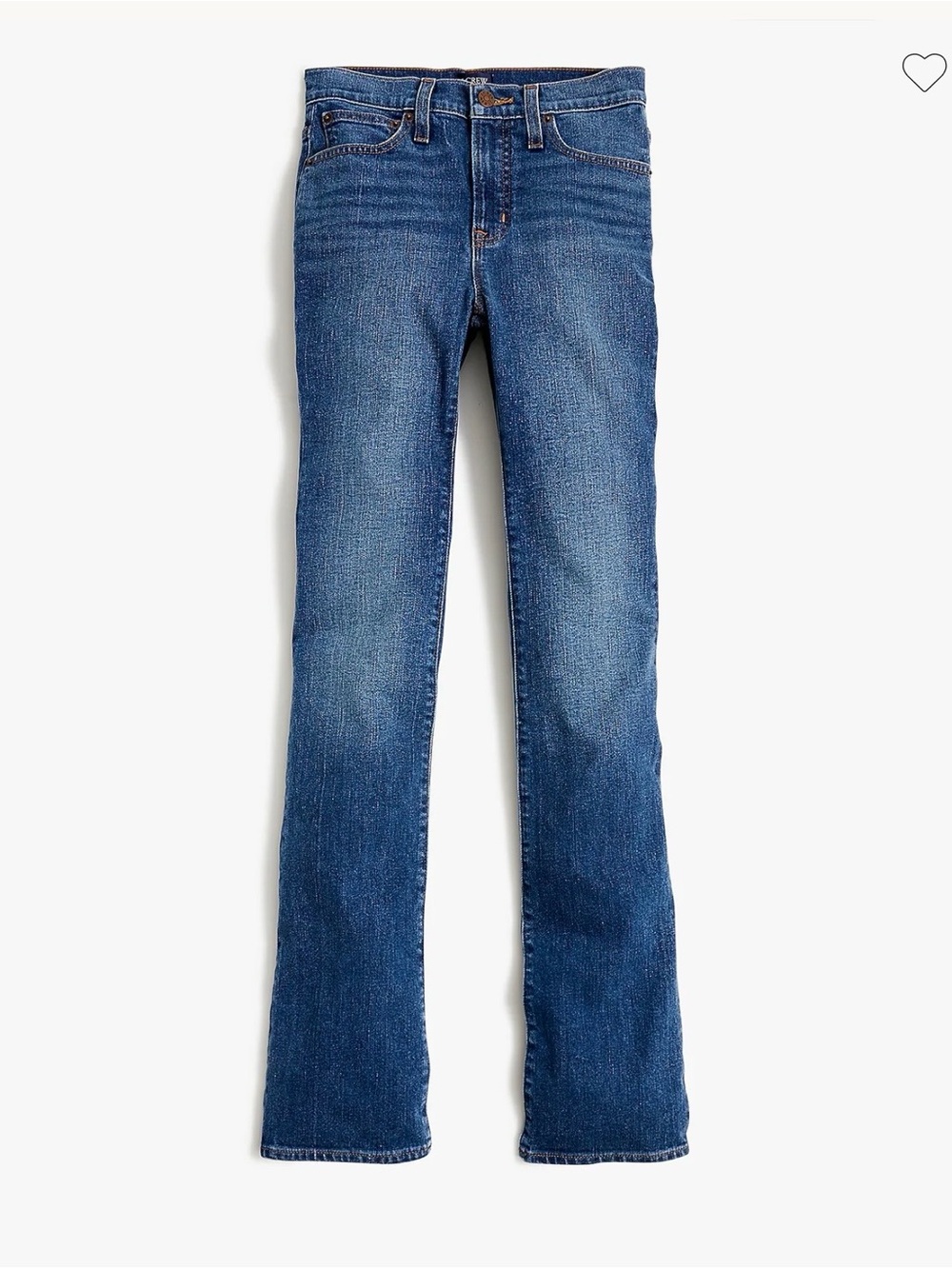 NWT J. Crew Women's Flared Mid Rise Crop Jeans in Blue Wash Size 29